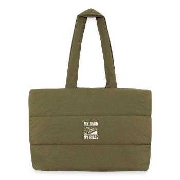 Train driver My train My rules T-shirt - Puffer Shopping Bag - safari green - Front