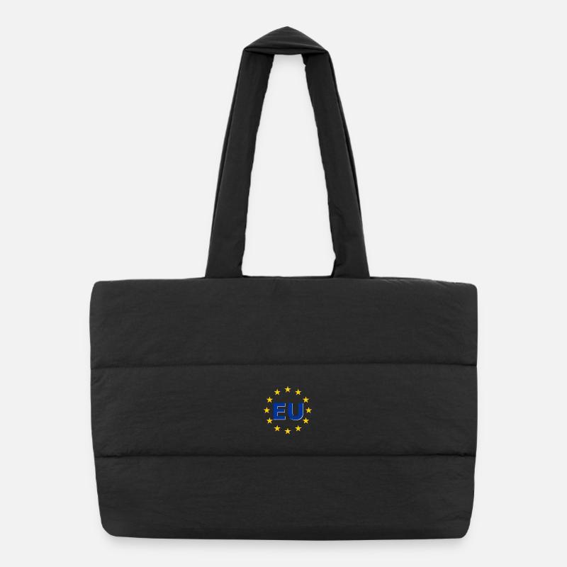 Symbole de l’UE dans l’anneau d’étoiles Sac shopping matelassé