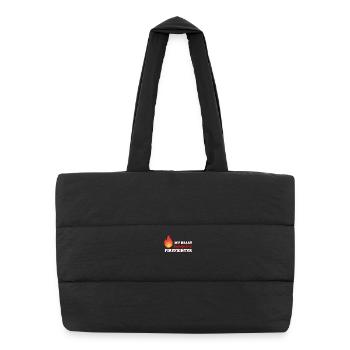 fire Department - Puffer Shopping Bag - black - Front