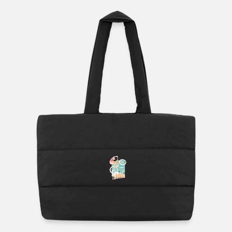 Trial de VTT - Sac shopping matelassé - noir