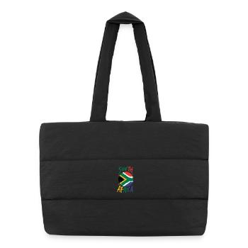 Afrique du Sud - Sac shopping matelassé - noir - Devant