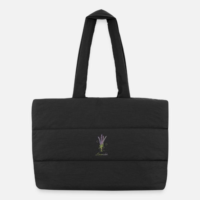 L’amour et la lavande – Lovender Sac shopping matelassé
