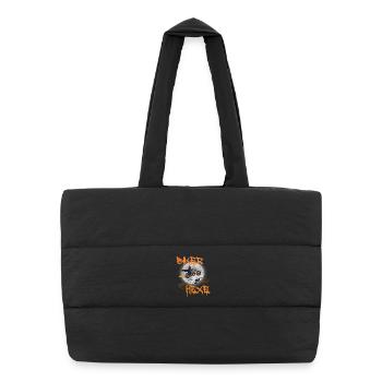 Biker sorcières voler moto vélo chopper - Sac shopping matelassé - noir - Devant