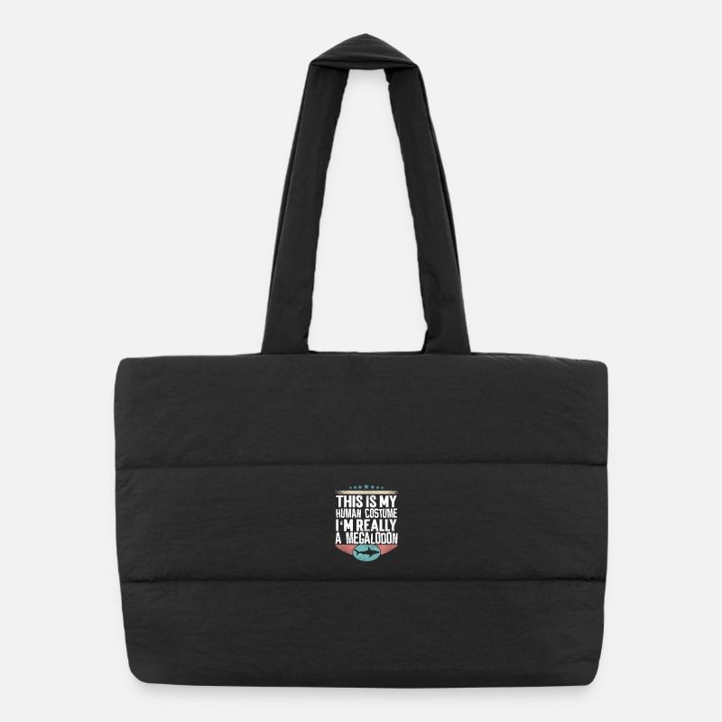 Requin géant mégalodon Sac shopping matelassé