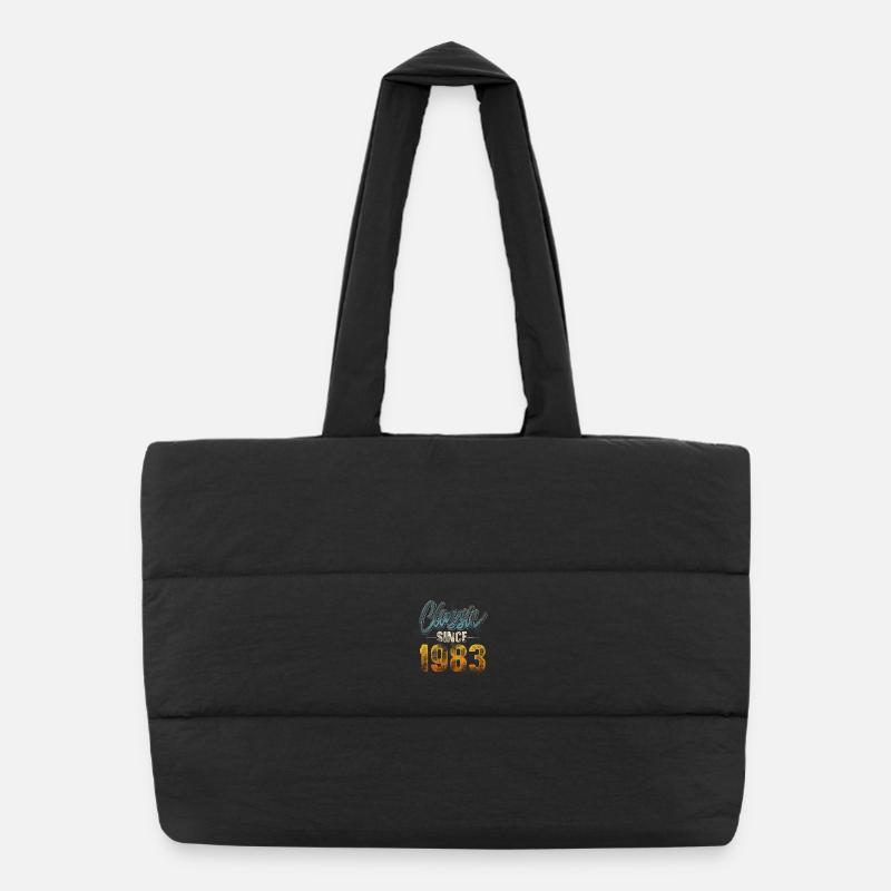 1983 Année de naissance Anniversaire Année de construction Millésime Sac shopping matelassé