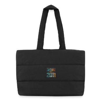 2011 Naissance Année de naissance - Sac shopping matelassé - noir - Devant