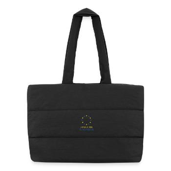 UKRAINE FREE EUROPEAN - Soutenez l'Europe du futur - Sac shopping matelassé - noir - Devant