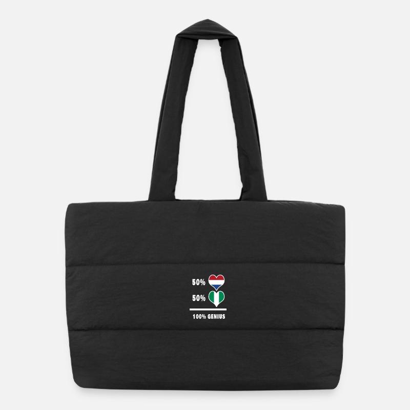 Nigéria et Pays-Bas Conception ingénieuse du drapeau Sac shopping matelassé