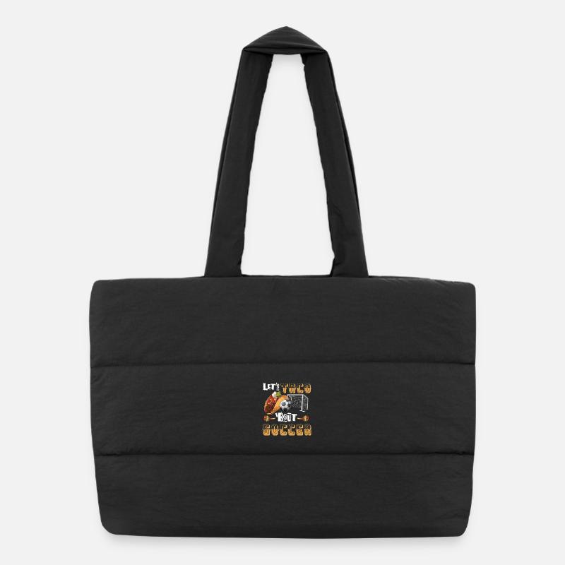 Let's Taco Bout Football Coach Funny Puffer Shopping Bag
