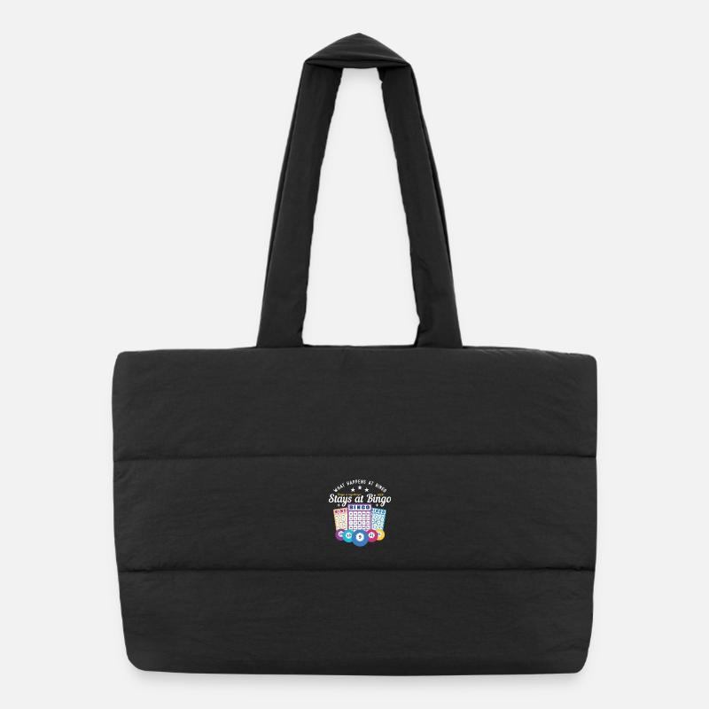 Bingo - ce qui se passe au bingo reste au bingo Sac shopping matelassé