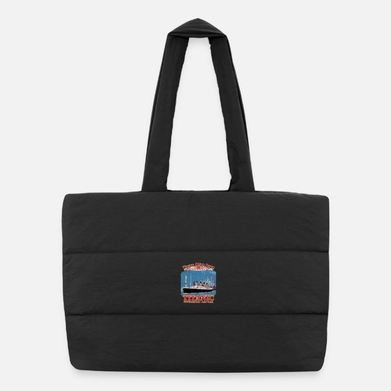 TITANIC creation Louis RUNEMBERG © Adagp - Puffer Shopping Bag - black