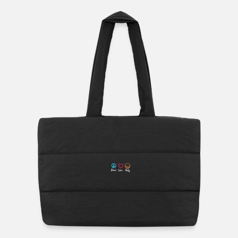 Peace Love Golf Sac shopping matelassé