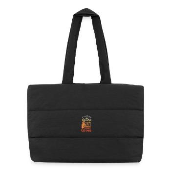 Drôle de dicton pour les photographes - Sac shopping matelassé - noir - Devant
