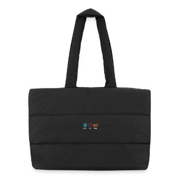 Blague de photographie - Sac shopping matelassé - noir - Devant