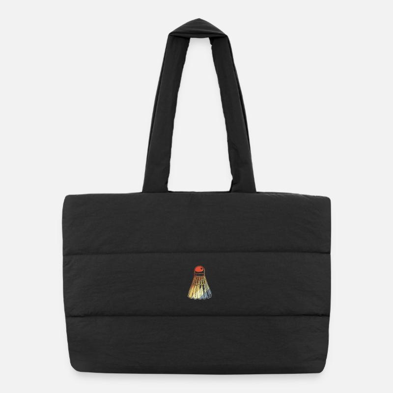 Badminton Birdie Puffer-Einkaufstasche