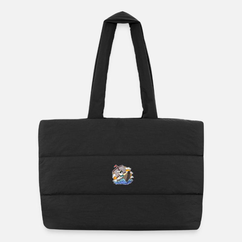 Bateau Capitaine Lapin Sac shopping matelassé