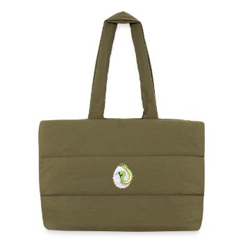 Schlange Baby Schnuller - Puffer-Einkaufstasche - safari Green - Vorne