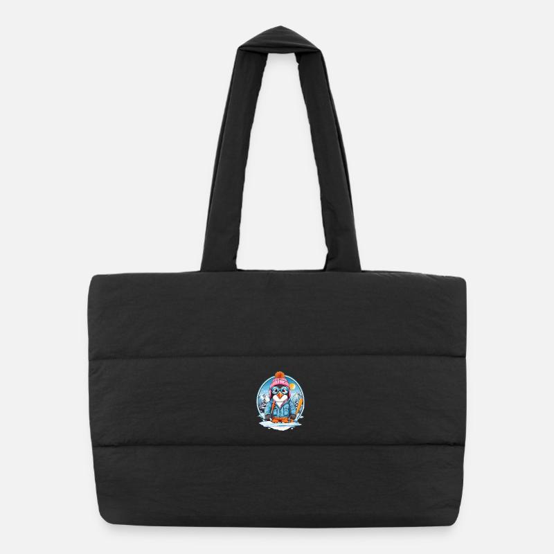 Cute Penguin Puffer Shopping Bag