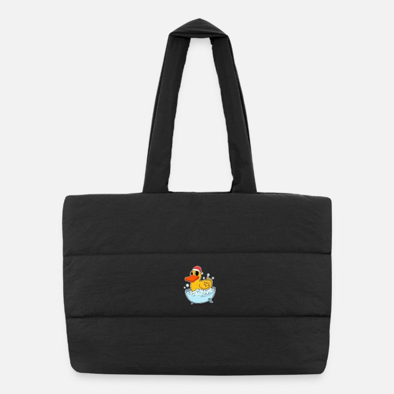 Badeente Ente Weihnachten Puffer-Einkaufstasche