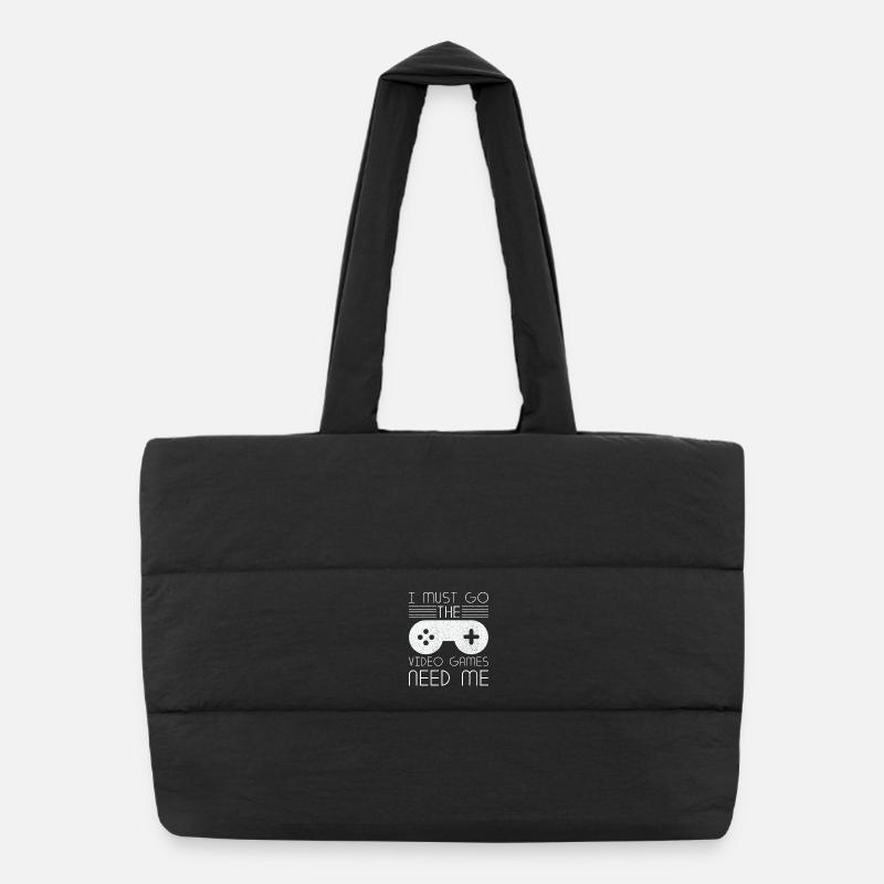 Must Go Jeux vidéo Need Me Video Gamer Sac shopping matelassé