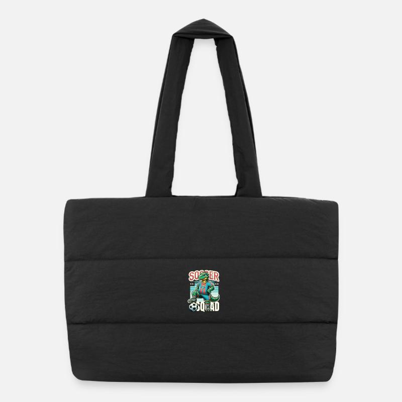 Dino Fußballer – Équipe de soccer Sac shopping matelassé