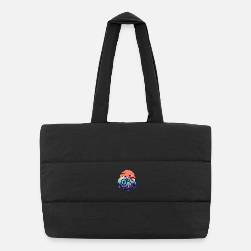 Mountain biking Puffer Shopping Bag