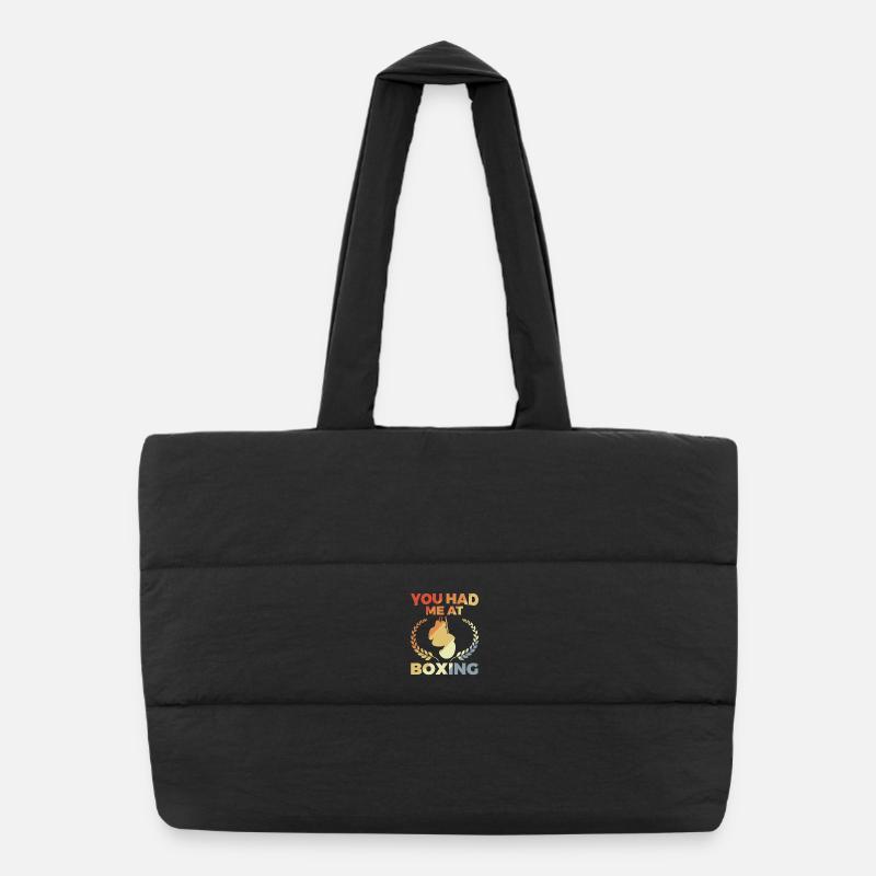 Vous m’avez eu à la boxe Sac shopping matelassé
