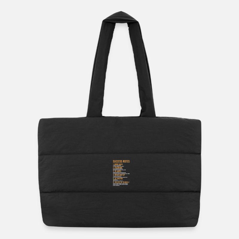 Notes de réussite - Sac shopping matelassé - noir