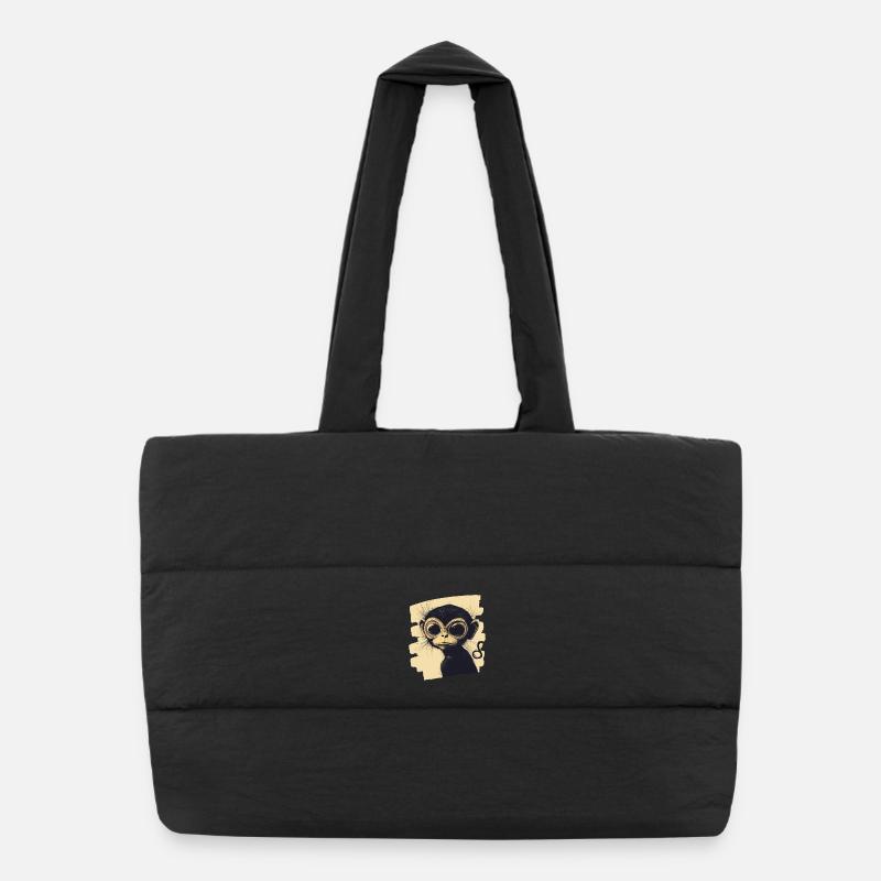 Monkey Puffer Shopping Bag
