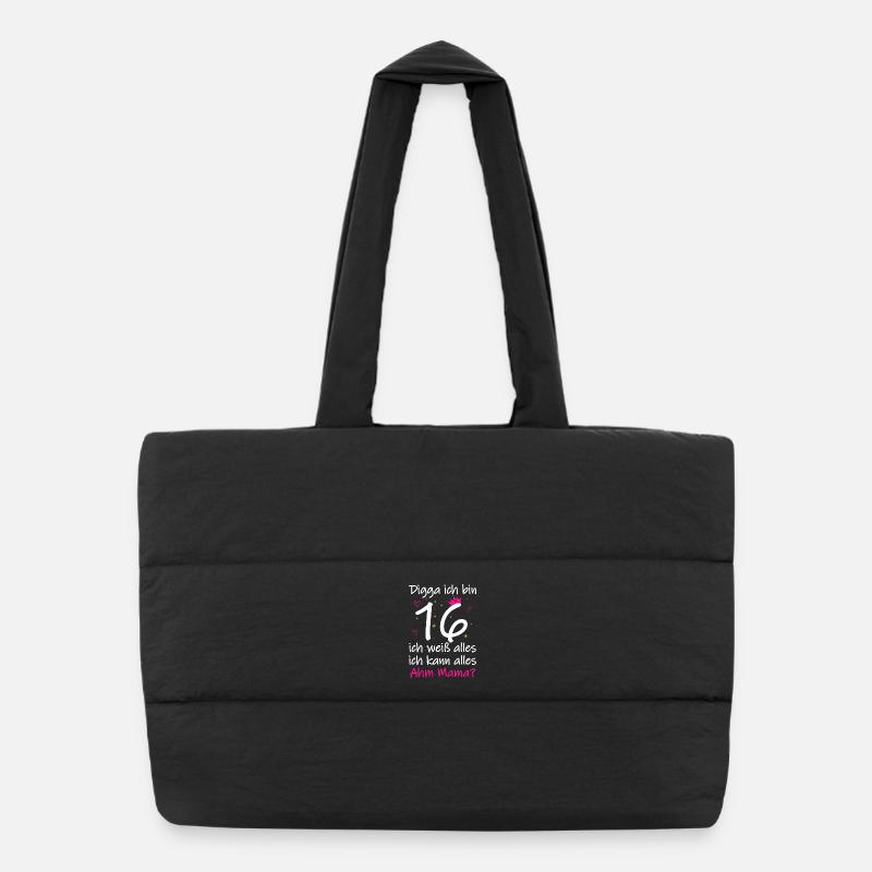 16e anniversaire Garçon Fille 16e anniversaire Digga J’ai 16 ans Sac shopping matelassé