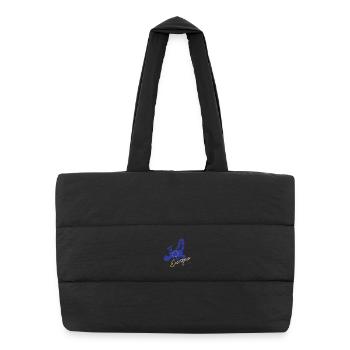 Drapeau de l’Europe, fierté européenne - Sac shopping matelassé - noir - Devant
