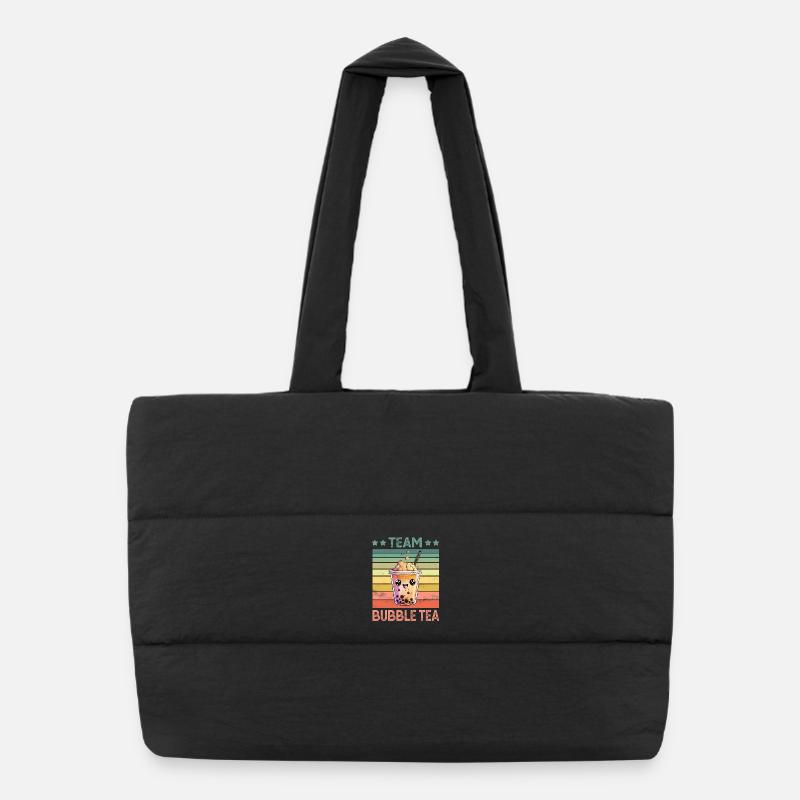 Bubble Tea Puffer Shopping Bag