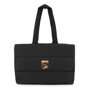 Ambiance toscane Région italienne - Sac shopping matelassé - noir - Devant