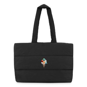 Planète Glace Crème Cosmique One Ball - Sac shopping matelassé - noir - Devant