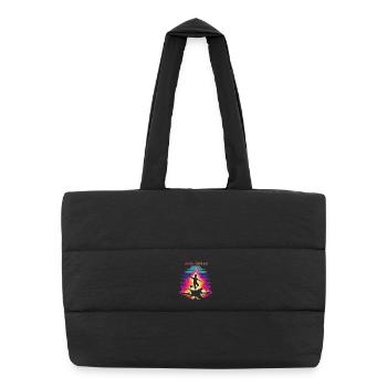Aura Farming Traditional Dance - Puffer Shopping Bag - black - Front