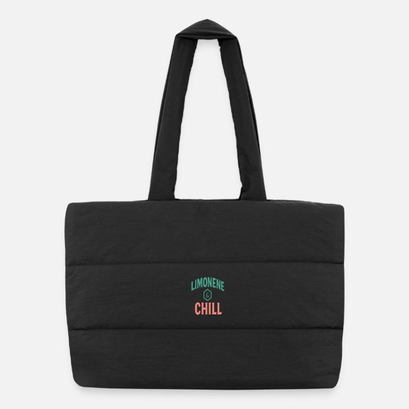 Limonen & Chill Citrus Vibes Puffer-Einkaufstasche