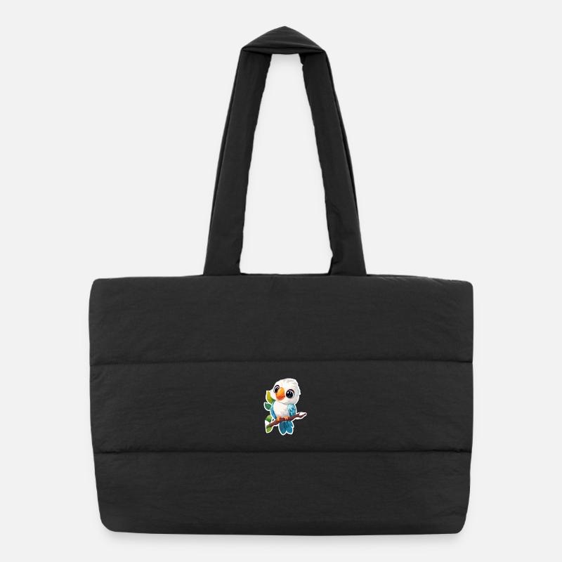 Cockatoo Puffer Shopping Bag