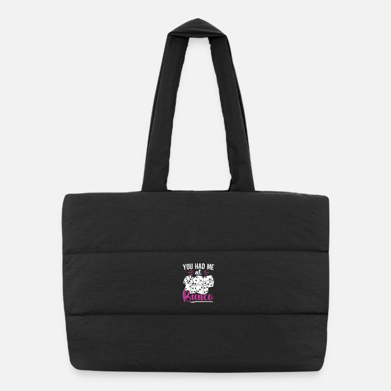 You Had Me At Bunco Board Game Dice Puffer Shopping Bag