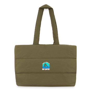 Diving diving board - Puffer Shopping Bag - safari green - Front