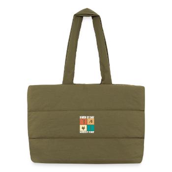 Diving diving board - Puffer Shopping Bag - safari green - Front