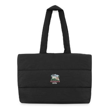 Château de Neuschwanstein - Sac shopping matelassé - noir - Devant