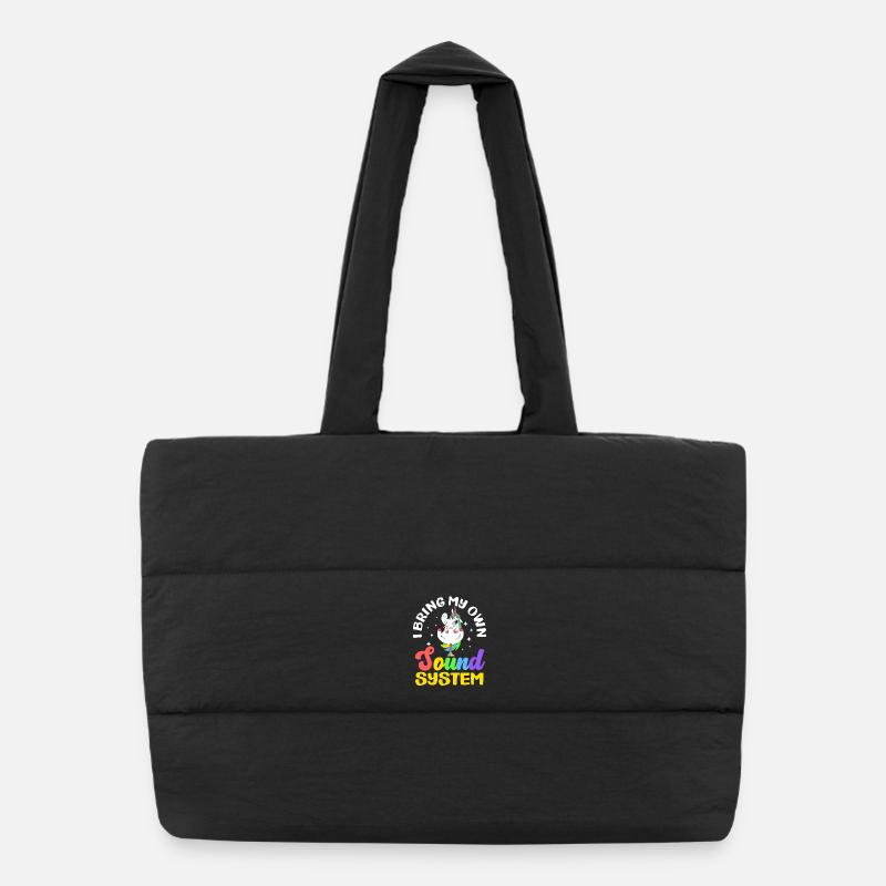 Public Fart Funny Inappropriate Puffer Shopping Bag