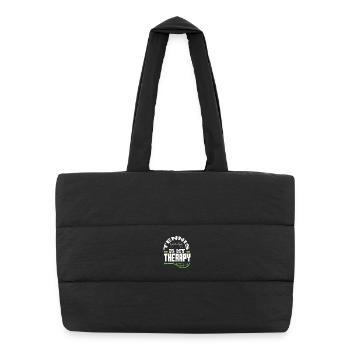 Le tennis est ma thérapie pour les joueurs de tennis - Sac shopping matelassé - noir - Devant