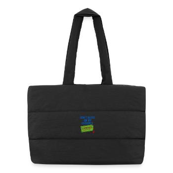 Chimiste médico-légal, Laboratoire criminel, Toxicologie - Sac shopping matelassé - noir - Devant