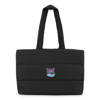 Certified furry - Puffer Shopping Bag - black - Front