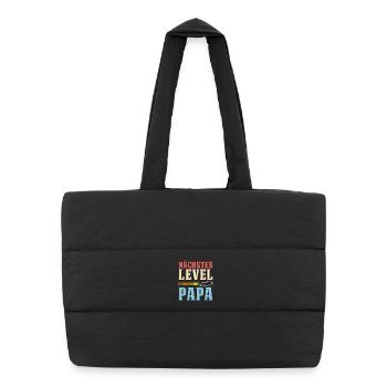 Gamer NEXT LEVEL DAD Funny - Puffer Shopping Bag - black - Front