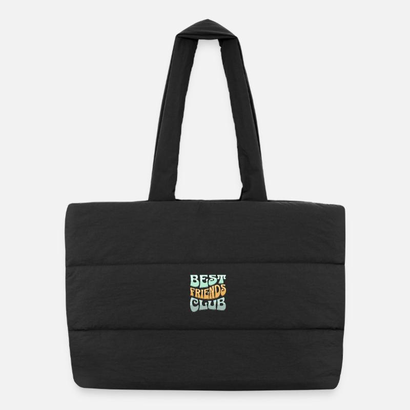 Bester Freundschaftsclub Design Puffer-Einkaufstasche