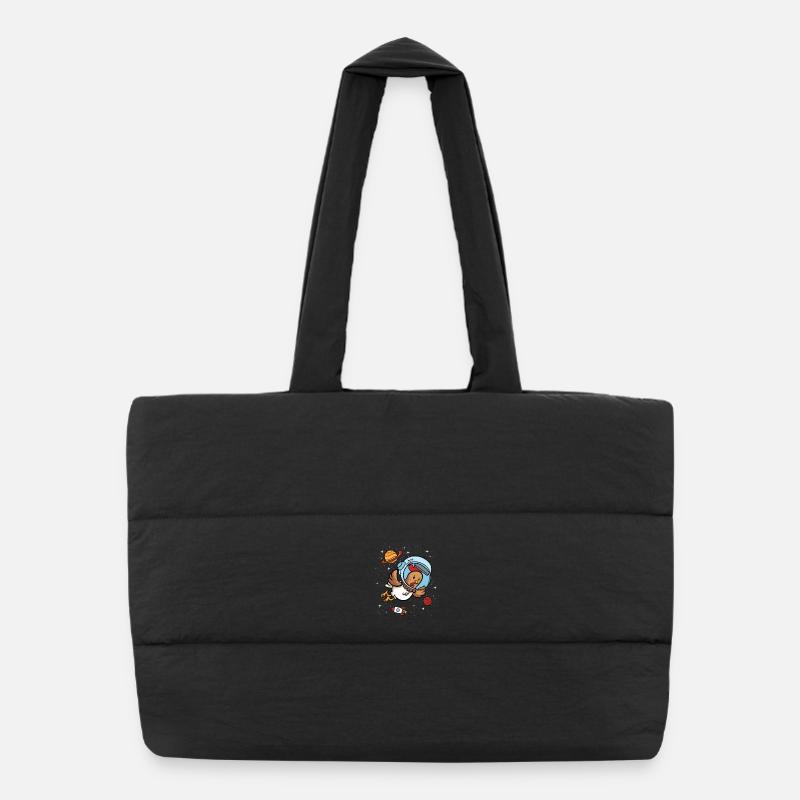 Poulet Poulets Galaxie Univers Astronaute Sac shopping matelassé