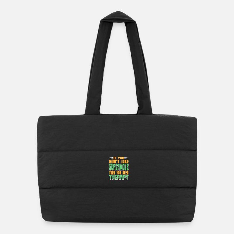 Si ce n’est pas du guacamole, j’y pense Sac shopping matelassé