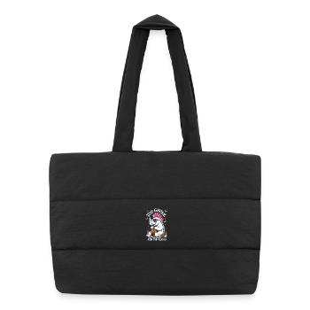 Ghoul Rhino Halloween Graphic - Puffer Shopping Bag - black - Front